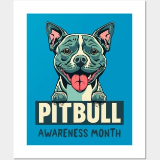 National Pitbull Awareness Month – October Posters and Art